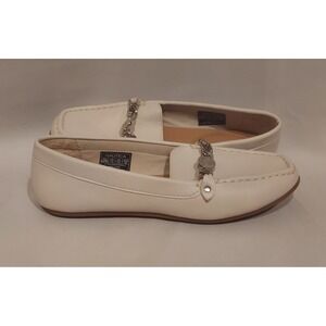 Nautica Womens Egret Chain Accented Raintree Loafers Size 7.5